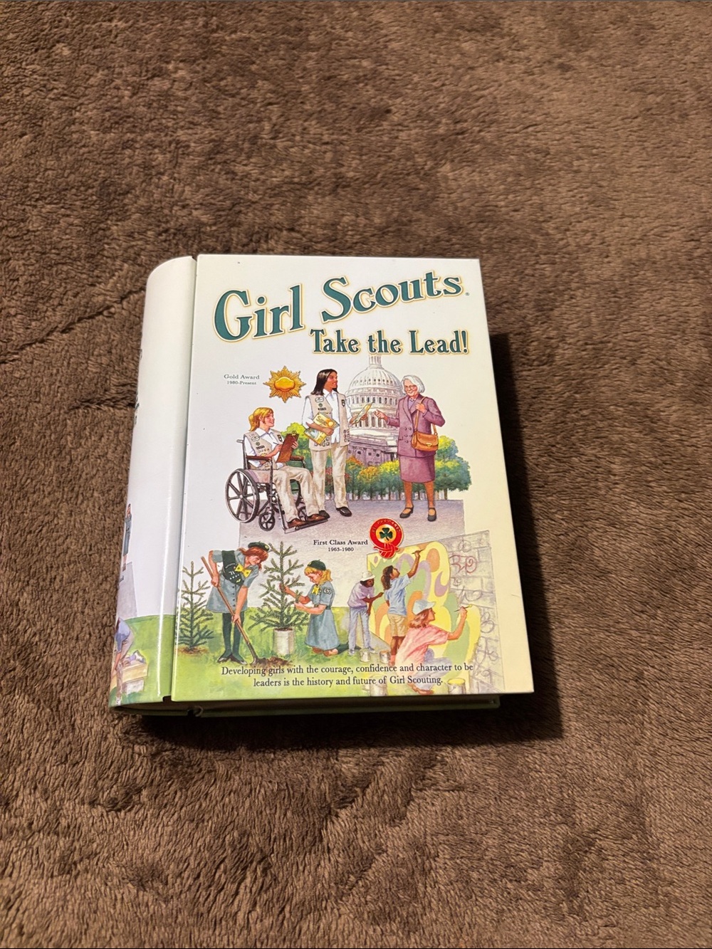 Girl Scouts "Take the Lead!" 1980’s Vintage Collectible Tin